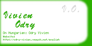 vivien odry business card